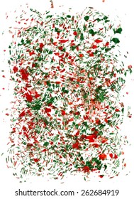 vector abstract background red green, watercolor