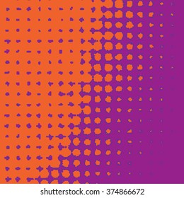 Vector abstract background from red and pink halftone