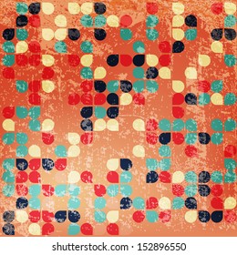 Vector abstract background in retro-style.The illustration contains transparency and effects. EPS10