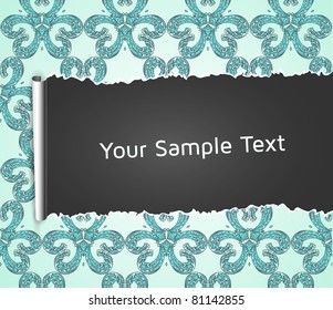 vector abstract background with ripped paper