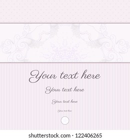 Vector abstract background with sample text in soft colors. Decor is delicate and filigree. Perfect as invitation or congratulation. Color easily changed.