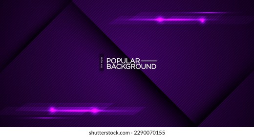 Vector Abstract Background, science, futuristic, energy technology concept. Digital image of light rays, stripes lines with purple light, speed and motion blur over dark purple background. Eps10