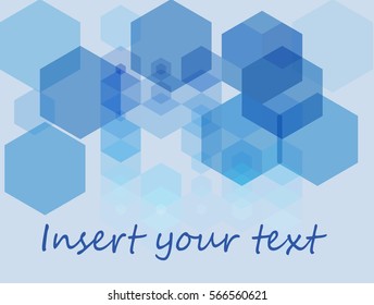 Vector abstract background Science. Geometric hexagon design.