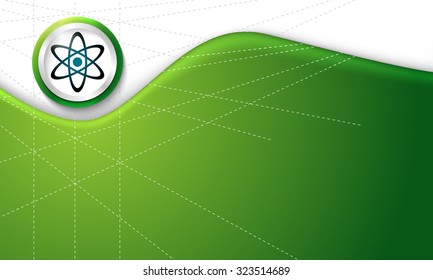 Vector abstract background with science symbol