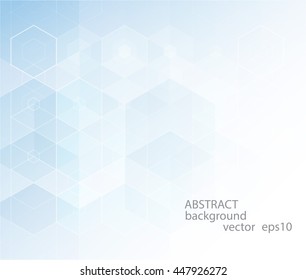 Vector abstract background in Science.Hexagon geometric design.EPS10