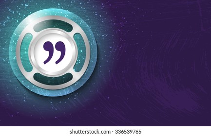 Vector abstract background with scratches and bubble with quotation mark