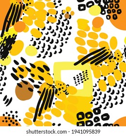 Vector abstract background. Seamless brush stroke pattern.