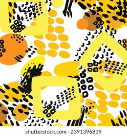 Vector abstract background. Seamless brush stroke pattern.