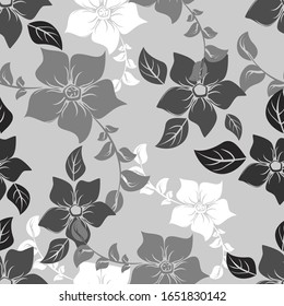 abstrakte Vektorillustration, nahtlose Blumen und Blumenmuster