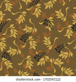 Vector abstract background seamless flowers and floral pattern