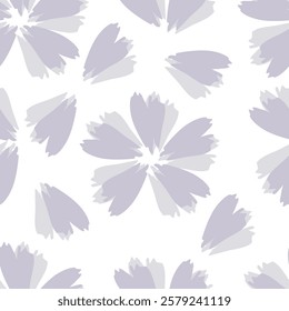 Vector abstract background seamless flowers and floral pattern