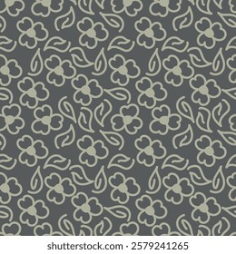 Vector abstract background seamless flowers and floral pattern