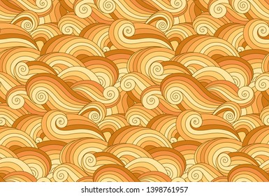 Vector abstract background. Seamless organic shapes doodle pattern.