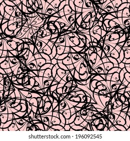 Vector abstract background. Seamless pattern on pink background.