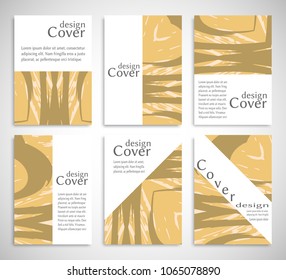 Vector abstract background set. Art template design for invitation card, front page, mockup brochure theme style, banner idea, book cover, booklet print, flyer sheet a4. Colorful grunge texture
