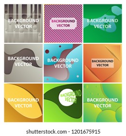 Vector abstract background set. Art template design for invitation card, front page, mockup brochure theme style, banner idea, book cover, booklet print, flyer sheet a4. Colorful grunge texture