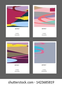 Vector abstract background set. Art template design for invitation card, mockup brochure theme style,front page, book cover, banner idea, flyer,booklet print.