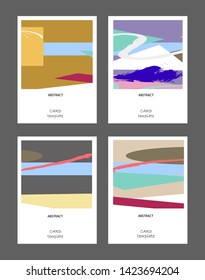Vector abstract background set. Art template design for invitation card, mockup brochure theme style,front page, book cover, banner idea, flyer,booklet print.