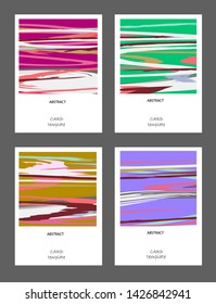 Vector abstract background set. Art template design for invitation card, mockup brochure theme style,front page, book cover, banner idea, flyer,booklet print.