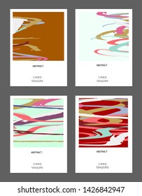 Vector abstract background set. Art template design for invitation card, mockup brochure theme style,front page, book cover, banner idea, flyer,booklet print.