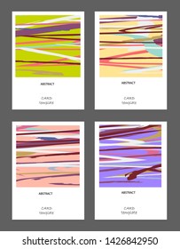 Vector abstract background set. Art template design for invitation card, mockup brochure theme style,front page, book cover, banner idea, flyer,booklet print.