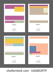 Vector abstract background set. Art template design for invitation card, mockup brochure theme style,front page, book cover, banner idea, flyer,booklet print.