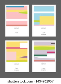 Vector abstract background set. Art template design for invitation card, mockup brochure theme style,front page, book cover, banner idea, flyer,booklet print.