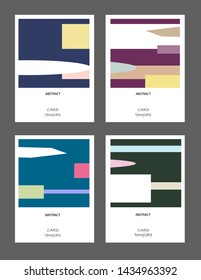Vector abstract background set. Art template design for invitation card, mockup brochure theme style,front page, book cover, banner idea, flyer,booklet print.