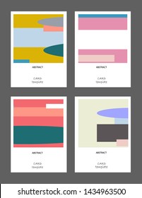 Vector abstract background set. Art template design for invitation card, mockup brochure theme style,front page, book cover, banner idea, flyer,booklet print.