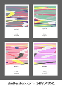 Vector abstract background set. Art template design for invitation card, mockup brochure theme style,front page, book cover, banner idea, flyer,booklet print.