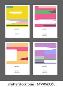Vector abstract background set. Art template design for invitation card, mockup brochure theme style,front page, book cover, banner idea, flyer,booklet print.