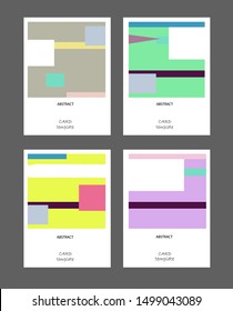 Vector abstract background set. Art template design for invitation card, mockup brochure theme style,front page, book cover, banner idea, flyer,booklet print.