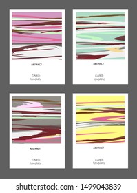 Vector abstract background set. Art template design for invitation card, mockup brochure theme style,front page, book cover, banner idea, flyer,booklet print.