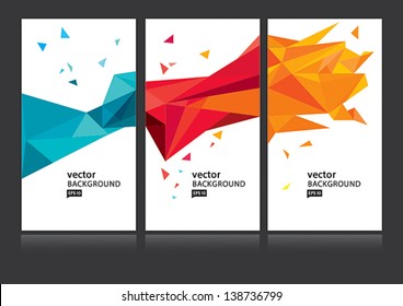 Vector abstract background set EPS 10