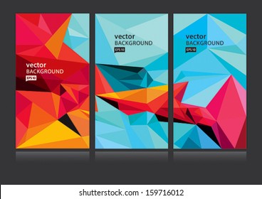 Vector abstract background set EPS 10