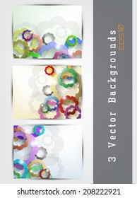 Vector abstract background set with shapes and space for your text (EPS10 Vector)