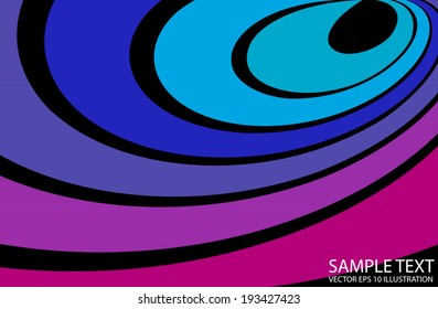 Vector abstract background shape illustration curvatures - Abstract rainbow background template
