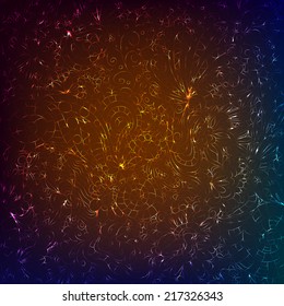 Vector abstract background with shiny glow effect 