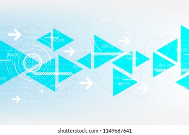 Vector abstract background shows the innovation of technology.
