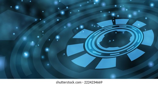 Vector abstract background shows the innovation of technology and technology concepts.