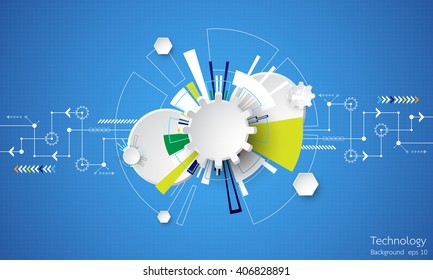 Vector abstract background shows the innovation of technology and technology concepts.
Can be applied to your businesses.