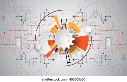 Vector abstract background shows the innovation of technology and technology concepts.
Can be applied to your businesses.