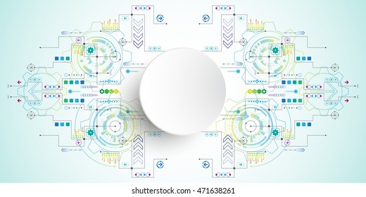 Vector abstract background shows the innovation of technology and technology concepts.
Can be applied to your businesses.