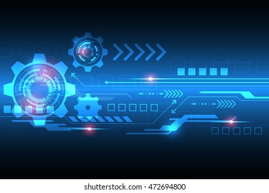 Vector abstract background shows the innovation of technology and technology concepts.
Can be applied to your businesses.