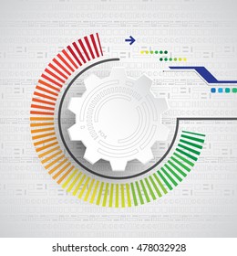 Vector abstract background shows the innovation of technology and technology concepts.
Can be applied to your businesses.