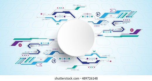 Vector abstract background shows the innovation of technology and technology concepts.
Can be applied to your businesses.
