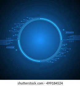 Vector abstract background shows the innovation of technology and technology concepts. Blueprint background.