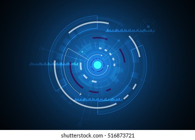 Vector abstract background shows the innovation of technology and technology concepts.
