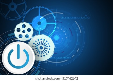 Vector abstract background shows the innovation of technology and technology concepts.