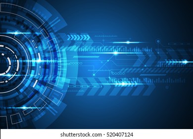 Vector abstract background shows the innovation of technology and technology concepts.